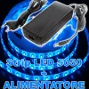 KIT STRISCIA LED 5050 FLESSIBILE 5M ADESIVA CON ALIMENTATORE 3A BLUE BLU IP65