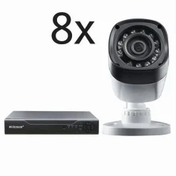 KIT TELECAMERE DI SICUREZZA DVR 8 CANALI VIDEOSORVEGLIANZA 720P MAXTECH KIT-DVR8
