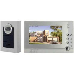 KIT VIDEO CITOFONO VIDEOCITOFONO MONITOR 7" REGISTRA TELECAMERA IR GIORNO NOTTE