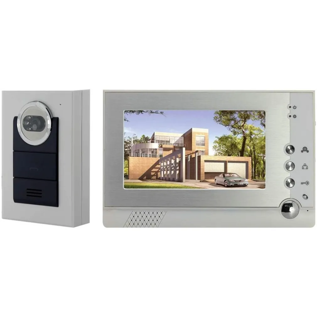 KIT VIDEO CITOFONO VIDEOCITOFONO MONITOR 7" REGISTRA TELECAMERA IR GIORNO NOTTE