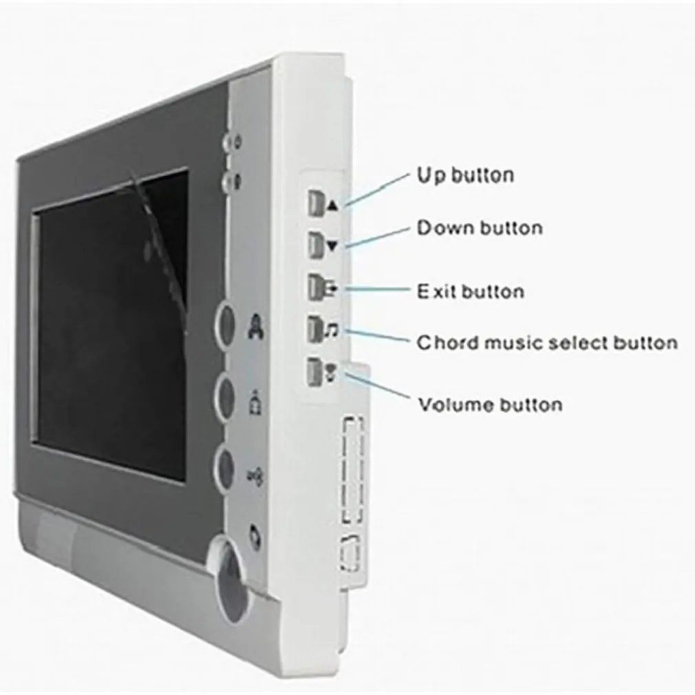 KIT VIDEO CITOFONO VIDEOCITOFONO MONITOR 7" REGISTRA TELECAMERA IR GIORNO NOTTE