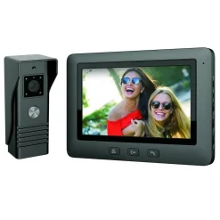 KIT VIDEOCITOFONO MONOFAMILIARE MONITOR 7'' TELECAMERA APRIPORTA RLC07