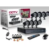 KIT VIDEOSORVEGLIANZA CCD DVR 8 CANALI TELECAMERA INFRAROSSI IR 24 LED LAN 3G