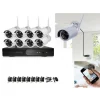 KIT VIDEOSORVEGLIANZA WIRELESS DVR NVR 8 CANALI 8 TELECAMERA WIRELESS 3.6MM