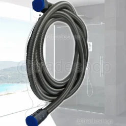 LACCIO TUBO FLESSIBILE ANTITORSIONE PER DOCCIA CABINA DOCCIA CROMATO 2 METRI