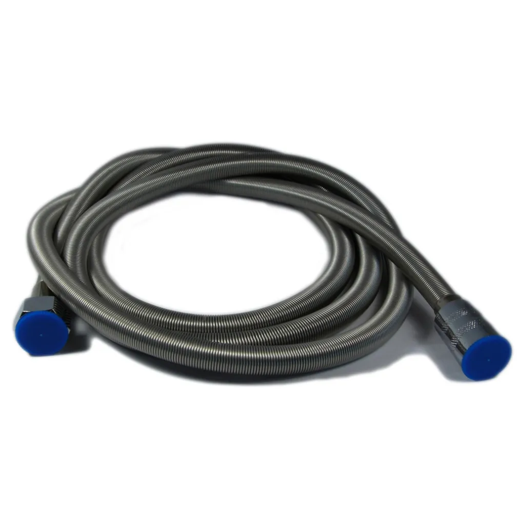 LACCIO TUBO FLESSIBILE ANTITORSIONE PER DOCCIA CABINA DOCCIA CROMATO 2 METRI