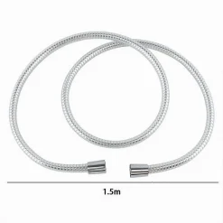 LACCIO TUBO FLESSIBILE DOCCIA DOCCETTA VASCA BAGNO 1.5 MT METRI UNIVERSALE 87290