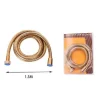 LACCIO TUBO FLESSIBILE DOCCIA ACCIAIO DORATO UNIVERSALE LUNGHEZZA 1,5 MT