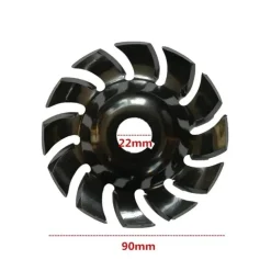 LAMA DISCO TAGLIO LEGNO 12 DENTI PER SMERIGLIATRICE ANGOLARE 22.23MM 125MM 07564