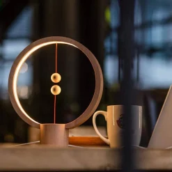 LAMPADA A LED DA COMODINO CON INTERRUTTORE MAGNETICO MID AIR LUCE NOTTURNA TONDA