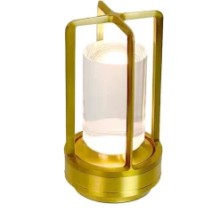 LAMPADA A LED DA TAVOLO 3 WATT LANTERNA LUME RICARICABILE TOUCH DIMMERABILE CCT D37-3C