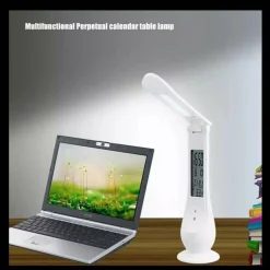 LAMPADA A LED DA TAVOLO DISPLAY LCD OROLOGIO SVEGLIA CALENDARIO TEMPERATURA