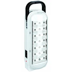LAMPADA A LED DI EMERGENZA PORTATILE RICARICABILE LUCE BIANCA FREDDA CON MANICO