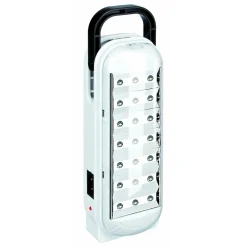LAMPADA A LED DI EMERGENZA PORTATILE RICARICABILE LUCE BIANCA FREDDA CON MANICO