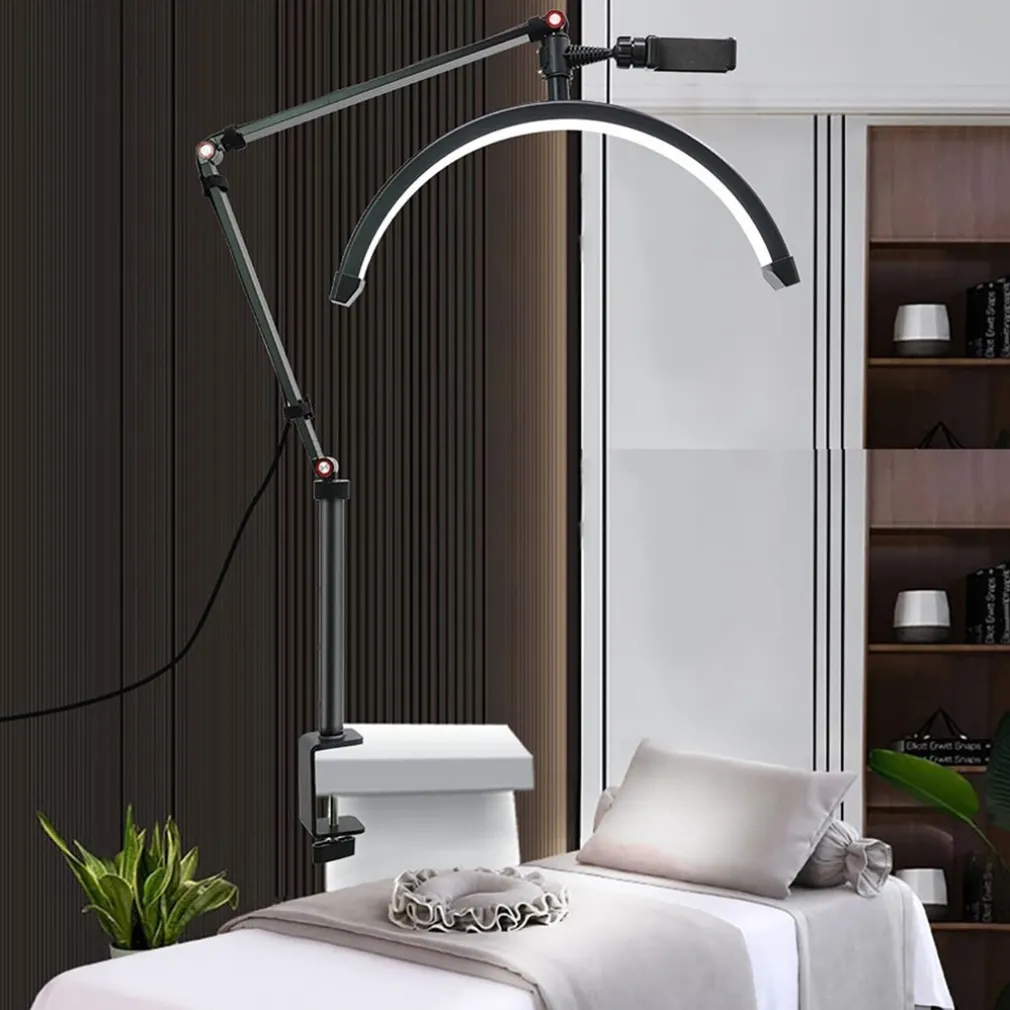 LAMPADA A LED PER EXTENSION CIGLIA DA 16" CON SUPPORTO TELEFONO UNGHIE TATUAGGI