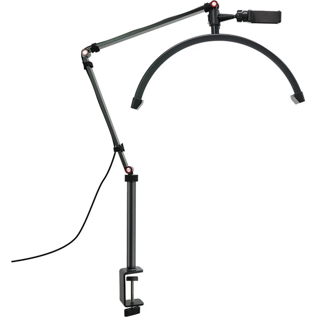 LAMPADA A LED PER EXTENSION CIGLIA DA 16" CON SUPPORTO TELEFONO UNGHIE TATUAGGI