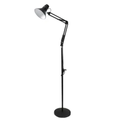 LAMPADA A PIANTANA DA TERRA BRACCIO ORIENTABILE LUCE LETTURA IN METALLO E27 D15