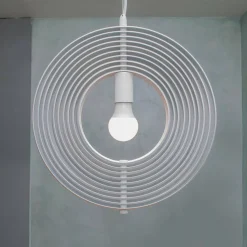 LAMPADA A SOSPENSIONE 3D GEOMETRICO CERCHIO E27 LAMPADA REGOLABILE PENDENTE LP-85B