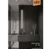 LAMPADA APPLIQUE DA PARETE 12 WATT LUCE PER SPECCHIO TRIPLA COLORAZIONE 41CM F10