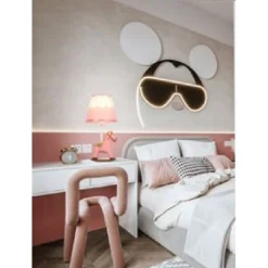 LAMPADA DA COMODINO SCRIVANIA CAMERETTA BIMBA BIMBO CAVALLO A DONDOLO E27 D09