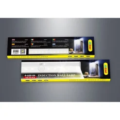LAMPADA DA PARETE A INDUZIONE 10LED CON SENSORE DI MOVIMENTO PER ARMADI Q-LED100