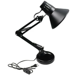 LAMPADA DA SCRIVANIA CON BRACCIO SNODABILE ATTACCO E27 LUCE TAVOLO PER UFFICIO