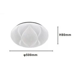 LAMPADA DA SOFFITTO PLAFONIERA DECORATA BIANCO LED 60W LUCE FREDDA 6500K IP20 69771