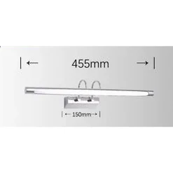 LAMPADA DA SPECCHIO LED 12W 3 MODALITÀ DI LUCE FREDDA CALDA NATURALE IP40 F03-3C