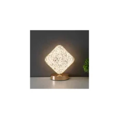 LAMPADA DA TAVOLO A FORMA DI DIAMANTE RICARICABILE TOUCH 3 INTENSITÀ DI LUCE