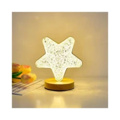 LAMPADA DA TAVOLO A FORMA DI STELLA RICARICABILE USB TOUCH 3 INTENSITÀ DI LUCE