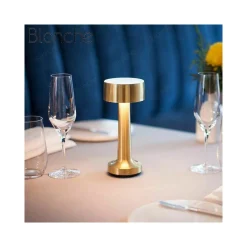 LAMPADA DA TAVOLO A LED VINTAGE RICARICABILE USB LUME LUCE CALDA PER BAR LOCALI