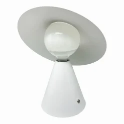 LAMPADA DA TAVOLO DECORATIVA CON PARALUME A CAPPELLO ORIENTABILE LUME E27 D13