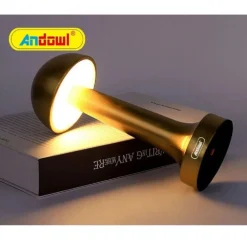 LAMPADA DA TAVOLO DECORATIVA LED A FUNGO LUCE BIANCA 3 INTENSITÀ DI LUCE Q-TL142