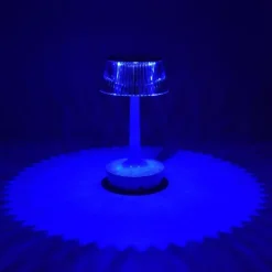 LAMPADA DA TAVOLO IN CRISTALLO DECORATIVA CON LED RGB TOUCH BIANCO 5V Q-TL153