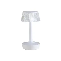 LAMPADA DA TAVOLO IN CRISTALLO DECORATIVA CON LED RGB TOUCH BIANCO 5V Q-TL153