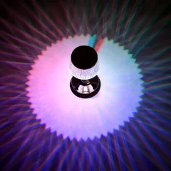 LAMPADA DA TAVOLO IN CRISTALLO DECORATIVA CON LED RGB TOUCH BIANCO 5V Q-TL153