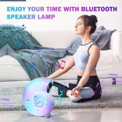 LAMPADA DA TAVOLO INTELLIGENTE SVEGLIA LUCE LED BLUETOOTH MUSICA PER ADULTI BAMBINI