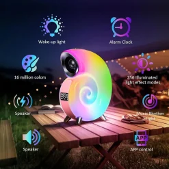 LAMPADA DA TAVOLO INTELLIGENTE SVEGLIA LUCE LED BLUETOOTH MUSICA PER ADULTI BAMBINI