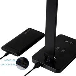 LAMPADA DA TAVOLO LED DA SCRIVANIA CON RICARICA WIRELESS PER CELLULARI XC-2681