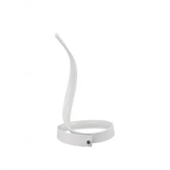 LAMPADA DA TAVOLO LED MODERNA A SPIRALE CURVA 12WATT LUCE DA COMODINO BIANCA D05