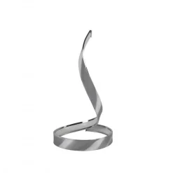LAMPADA DA TAVOLO LED MODERNA A SPIRALE CURVA 12W LUCE COMODINO ARGENTO ABATJOUR