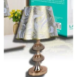 LAMPADA DA TAVOLO LUME ABAT JOUR COMODINO COMÒ ARREDO CAMERA CASA LUCE TX-9776