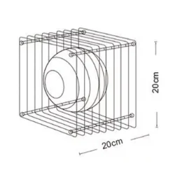 LAMPADA DA TAVOLO LUME ATTACCO G9 IP20 20CM ORO BIANCO DESIGN MODERNO MINIMALISTA D07