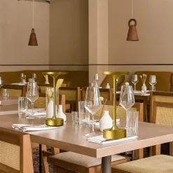 LAMPADA DA TAVOLO MODERNA 3W LUME RICARICABILE TOUCH DIMMERABILE TECNOLOGIA CCT D38-3C