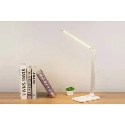 LAMPADA DA TAVOLO SCRIVANIA TOUCH PIEGHEVOLE 180° LUCE 52 LED 5 COLORI EK009A