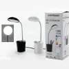 LAMPADA DA TAVOLO SCRIVANIA CON PORTAPENNE 3 WATT 15LED 16V A LUCE CALDA IN 2 COLORI
