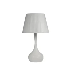 LAMPADA DA TAVOLO SCRIVANIA CON BASE SFERICA BIANCA E27 DESIGN MODERNO XC-7009