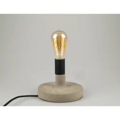 LAMPADA DA TAVOLO SCRIVANIA PER CASA UFFICIO IN CALCESTRUZZO EFFETTO PIETRA