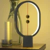 LAMPADA DA TAVOLO SCRIVANIA BALANCE ELLISSE MAGNETICO USB A LED DESIGN MODERNA