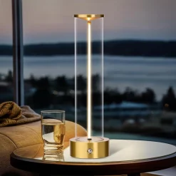 LAMPADA DA TAVOLO SCRIVANIA LED 3W FILAMENTO FLESSIBILE MAGNETICO LUME RICARICABILE D39